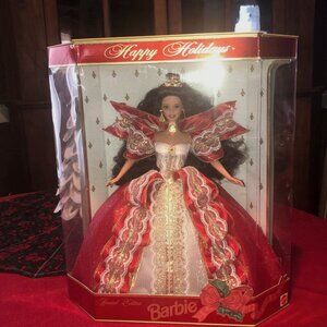 Happy Holidays Barbie 1997 Special Edition - special "misprint" green eyed doll